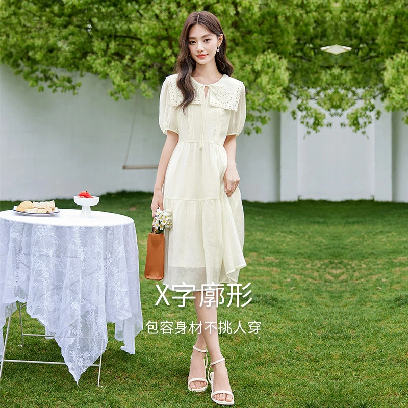 【直播专享】Q832479连衣裙 香影连衣裙女夏季新款裙子气质娃娃