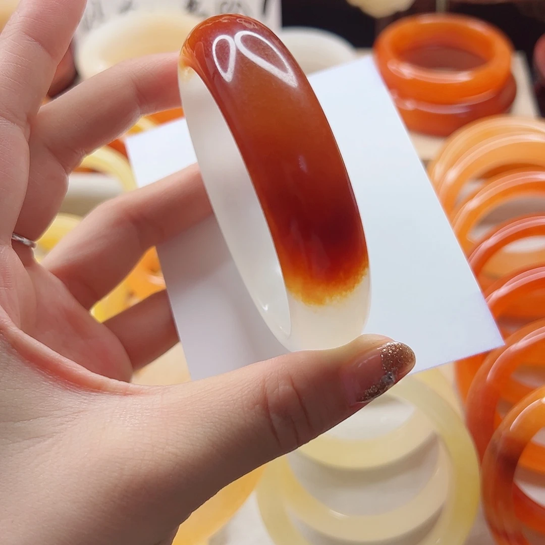 石英质玉（黄龙玉）未镶嵌手镯溪*缘