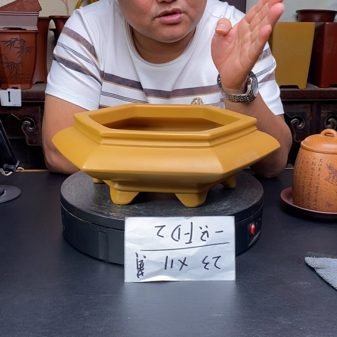 紫砂花盆货号一只FD2