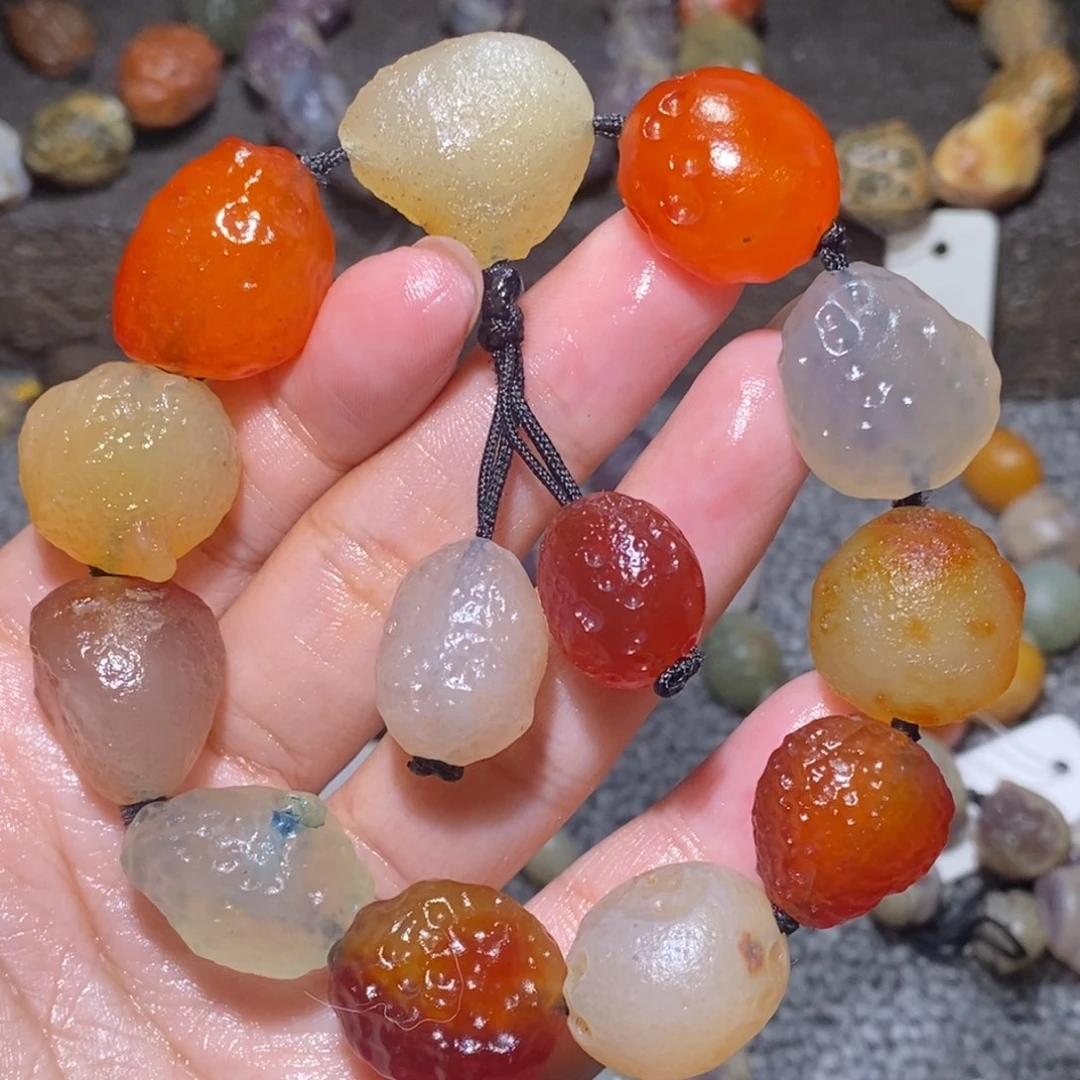 未镶嵌玛瑙/玉髓珠宝半成品