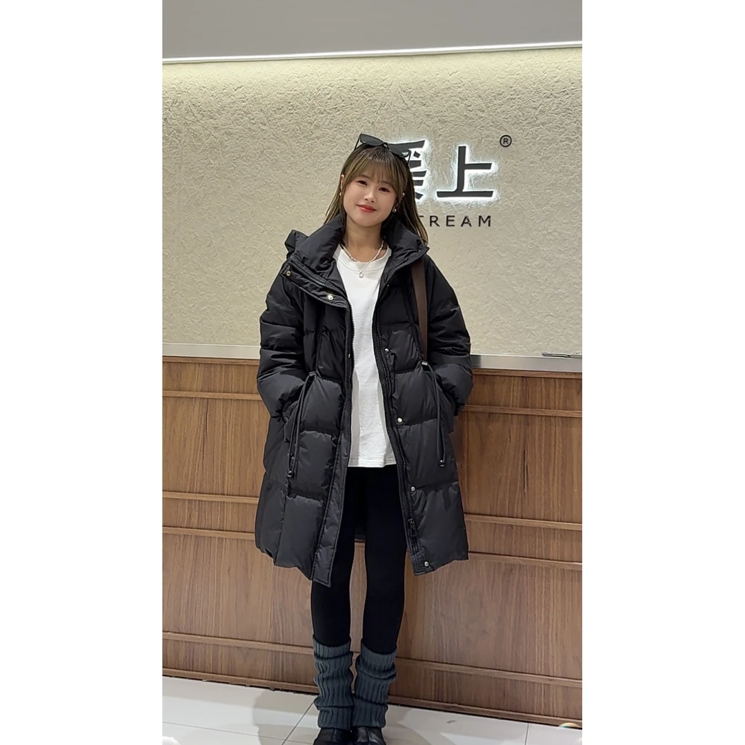 《顺丰包邮》抽绳连帽羽绒服