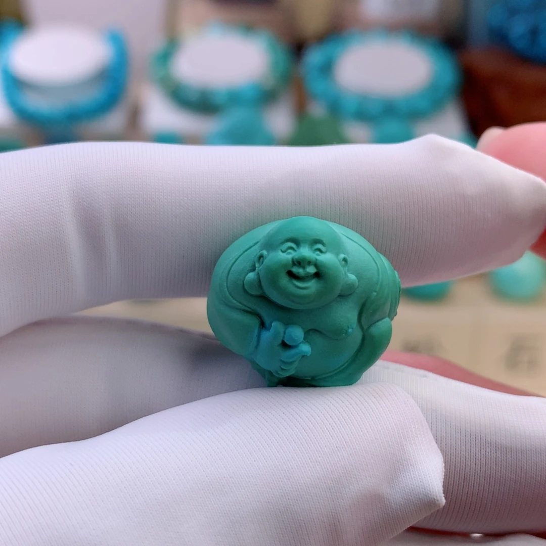 绿松石未镶嵌挂件