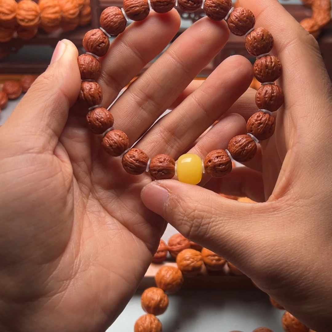 文玩核桃手串12八棱小核桃