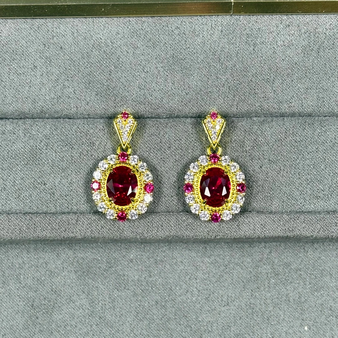 【高端定制】高贵奢藏级红宝石耳坠516