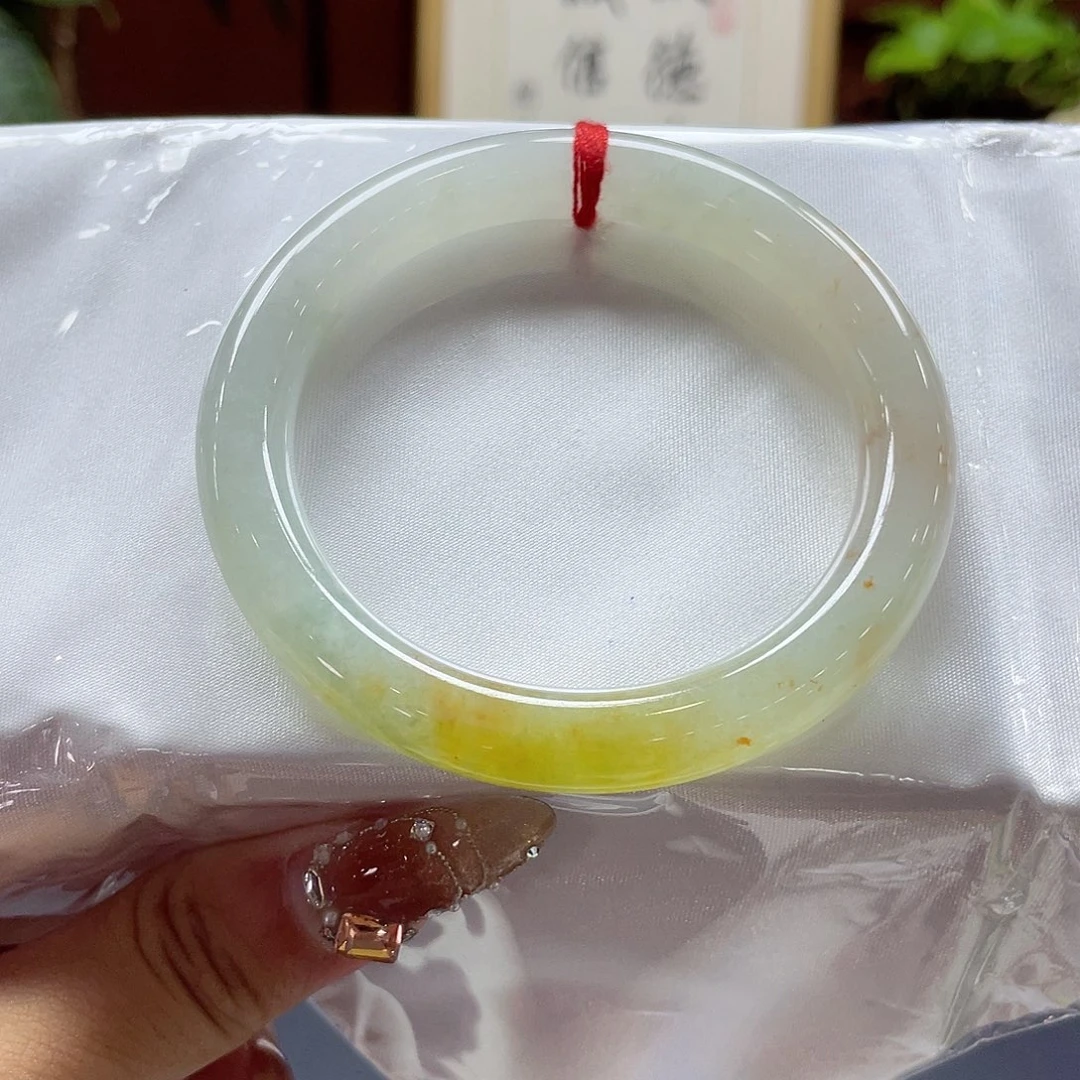 翡翠未镶嵌手镯45号