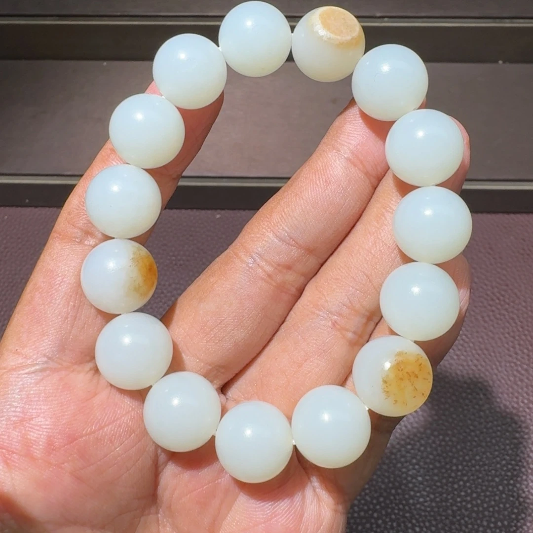 和田玉银S925镶嵌吊坠(不含链)