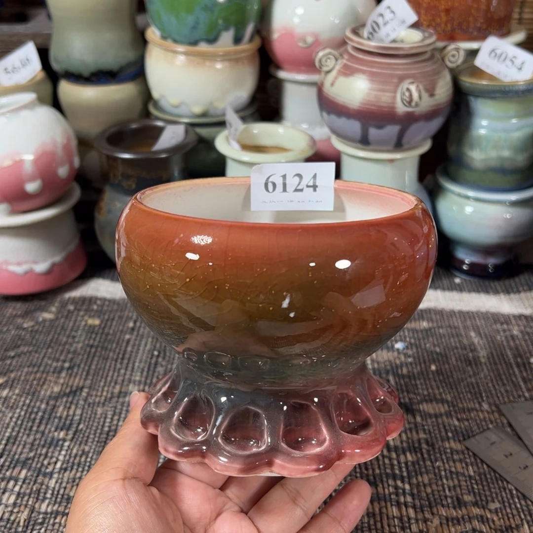 口10高10 手工花盆满30包邮