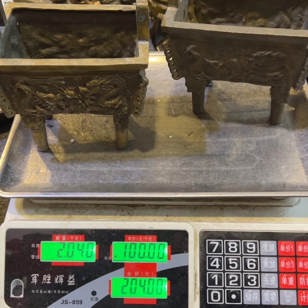 用***2黄铜摆件，文房摆件