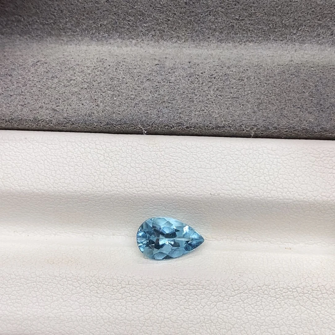 海蓝宝石裸石1.34克拉天然圣玛利亚海蓝宝