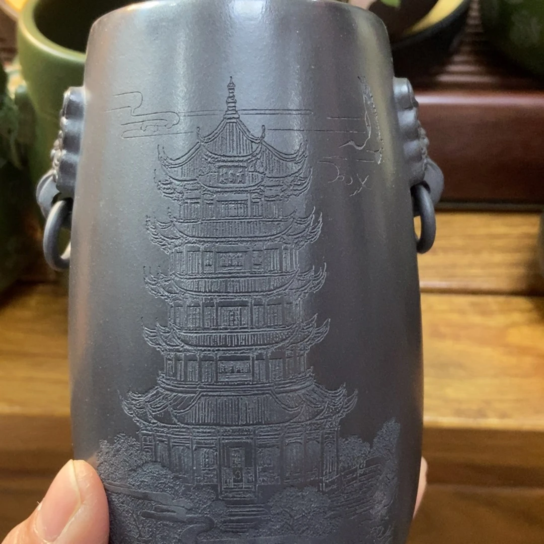 紫砂花盆紫砂笔筒