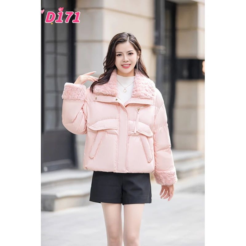 D171 时尚短款休闲羽绒服