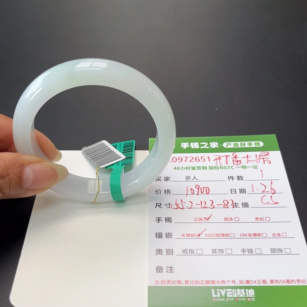 翡翠手镯未镶嵌多人