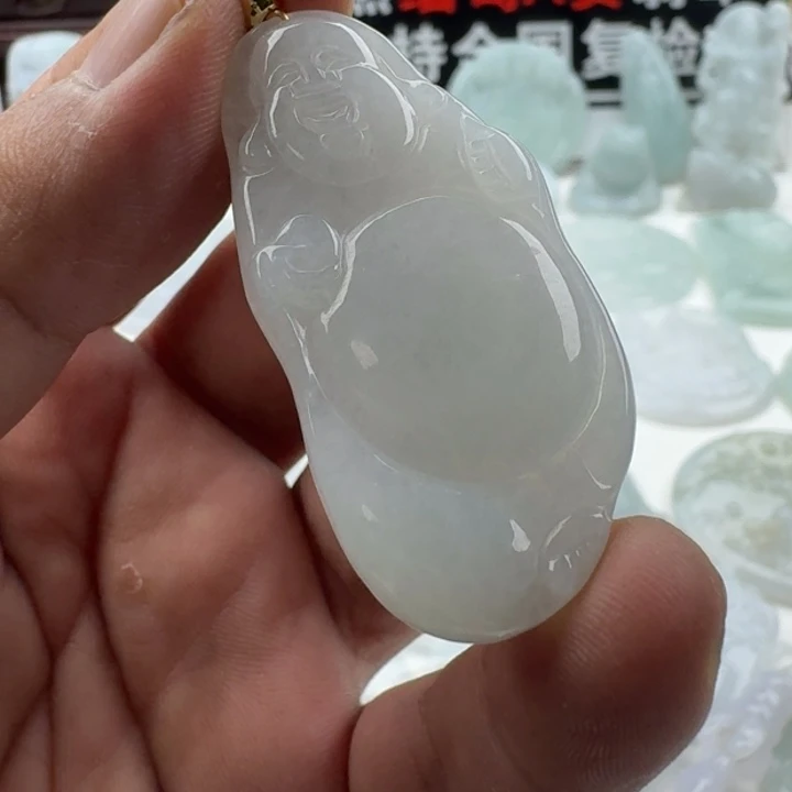 翡翠未镶嵌颈饰天然缅甸A货翡翠
