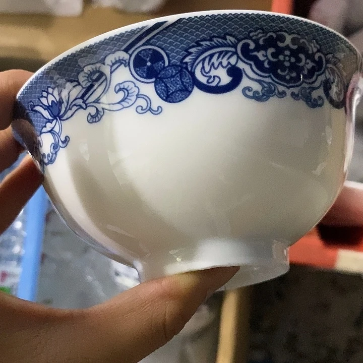 摆件小****奶5寸红叶圆林米饭碗