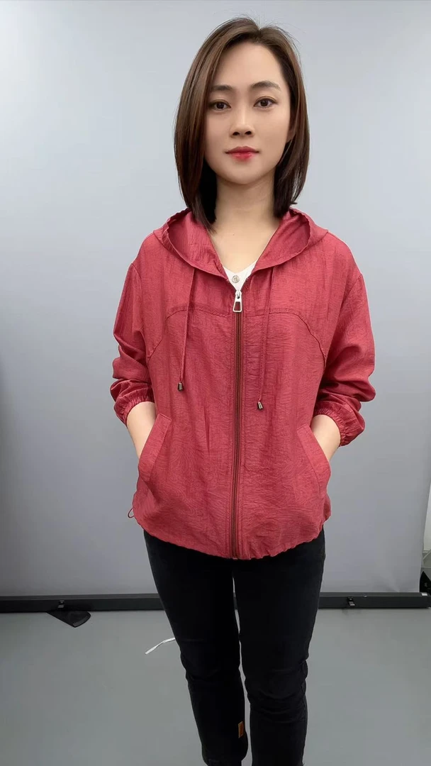 新款连帽轻薄速干宽松外套  13