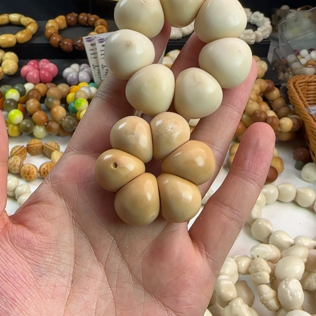 吊坠菩提根/象牙果瑕疵蒜瓣2个（图片款）