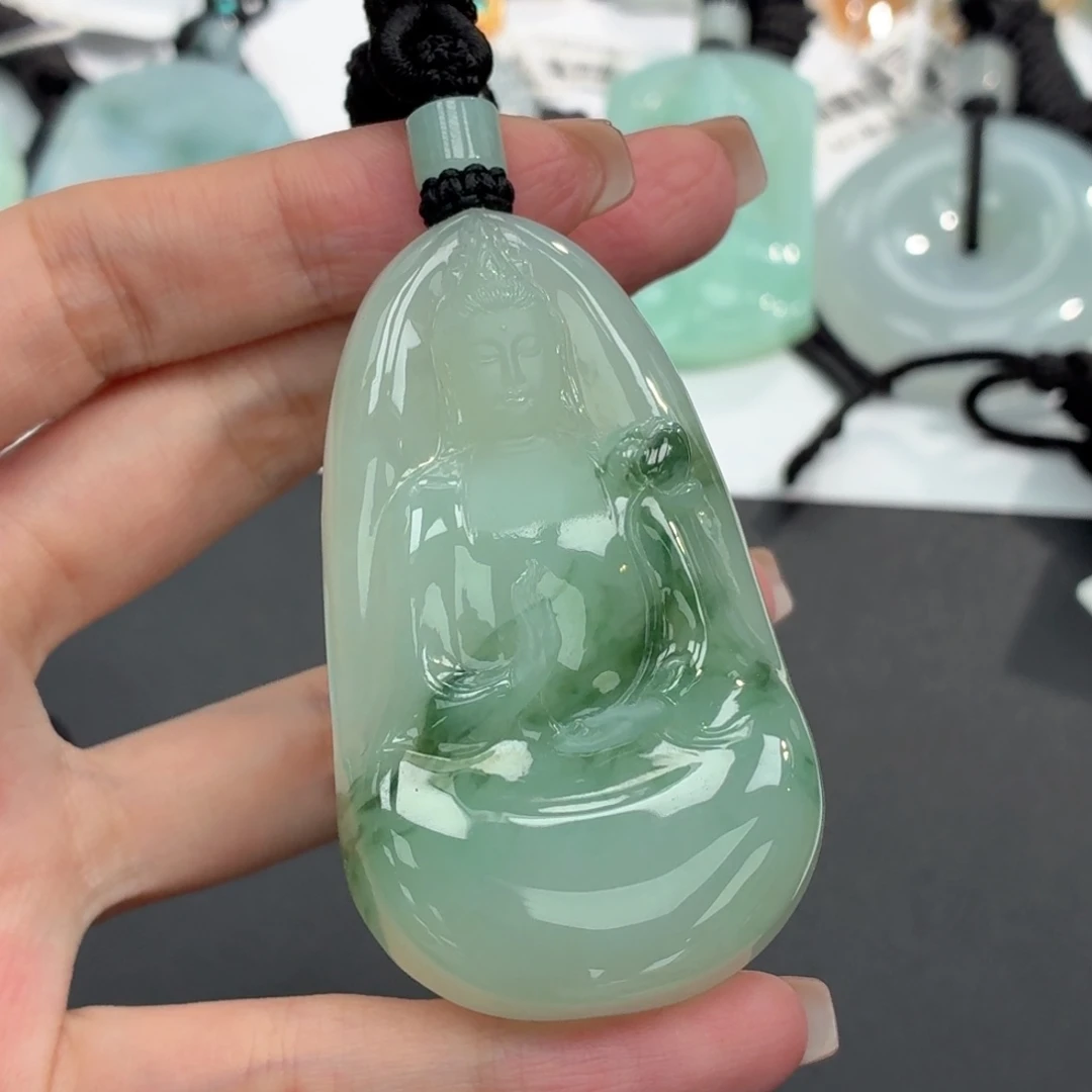 翡翠未镶嵌颈饰缅甸天然A货翡翠