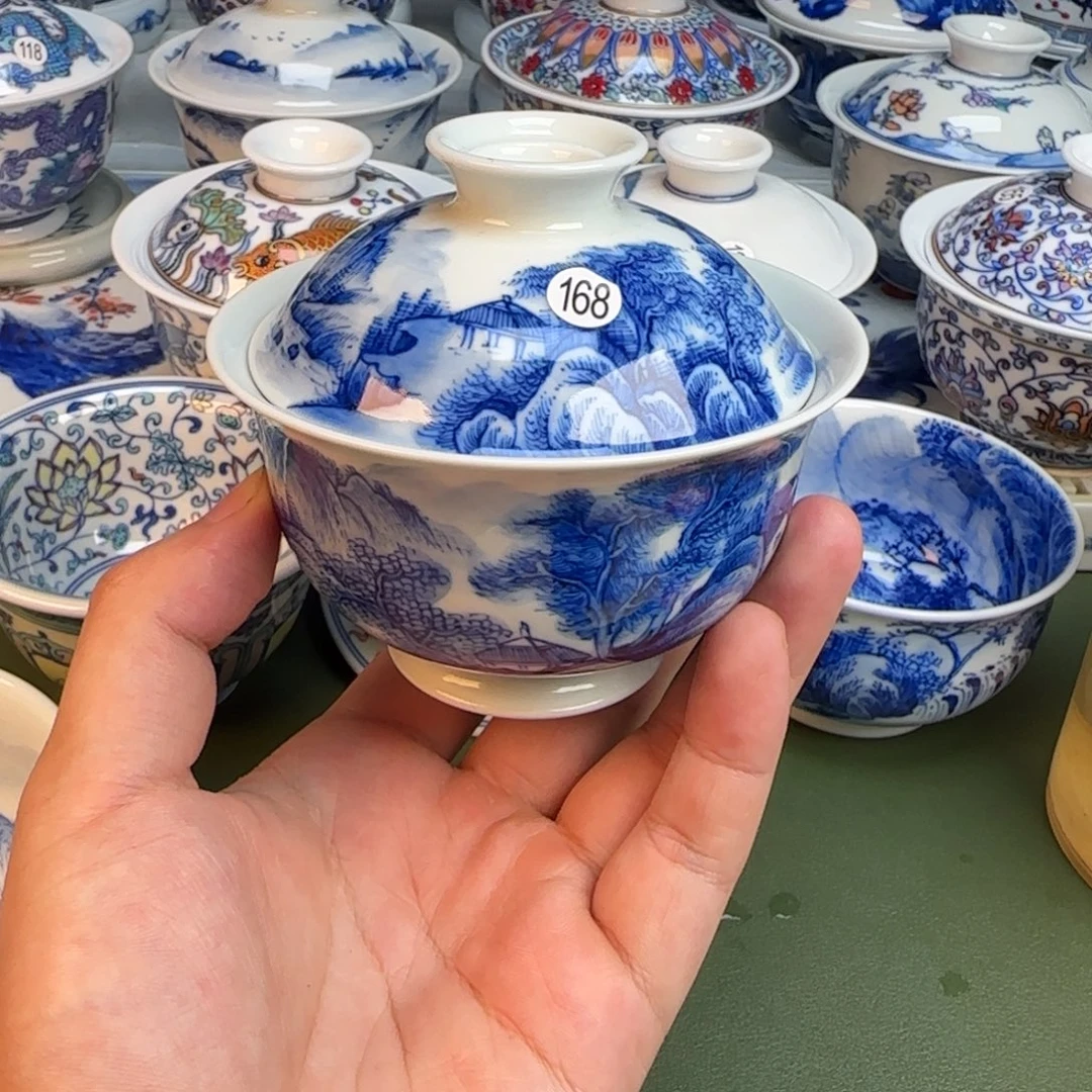 彦祖纯手工手绘茶具168