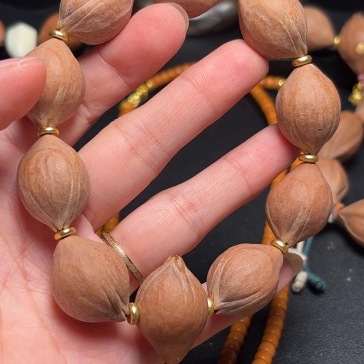 橄榄核手串微**雪手串