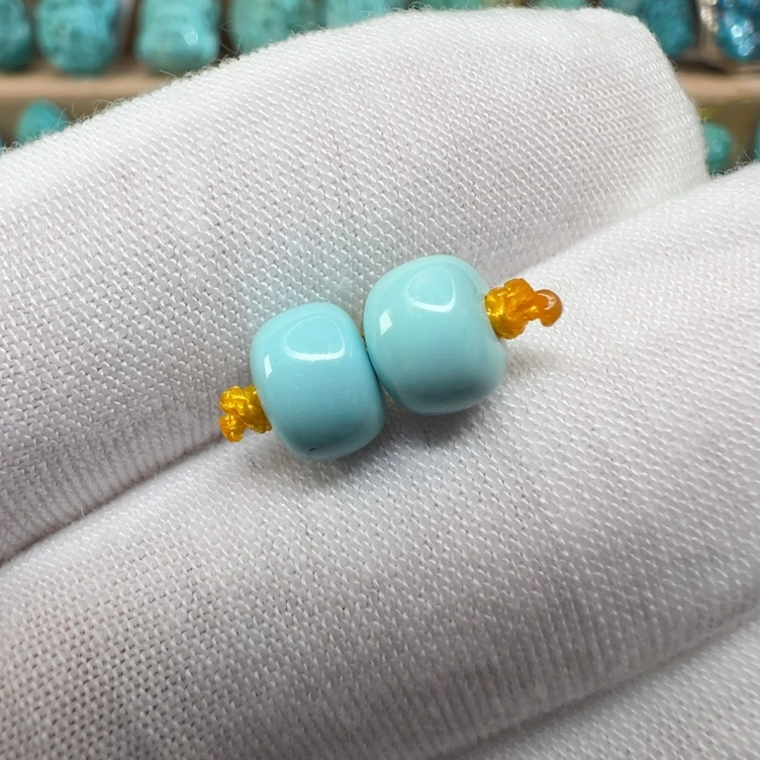 绿松石未镶嵌配饰7.3*5.4