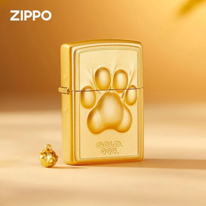 ZIPPO/之宝打火机击爪为萌立体猫爪贴章原装防风男士礼物-TCX1H1