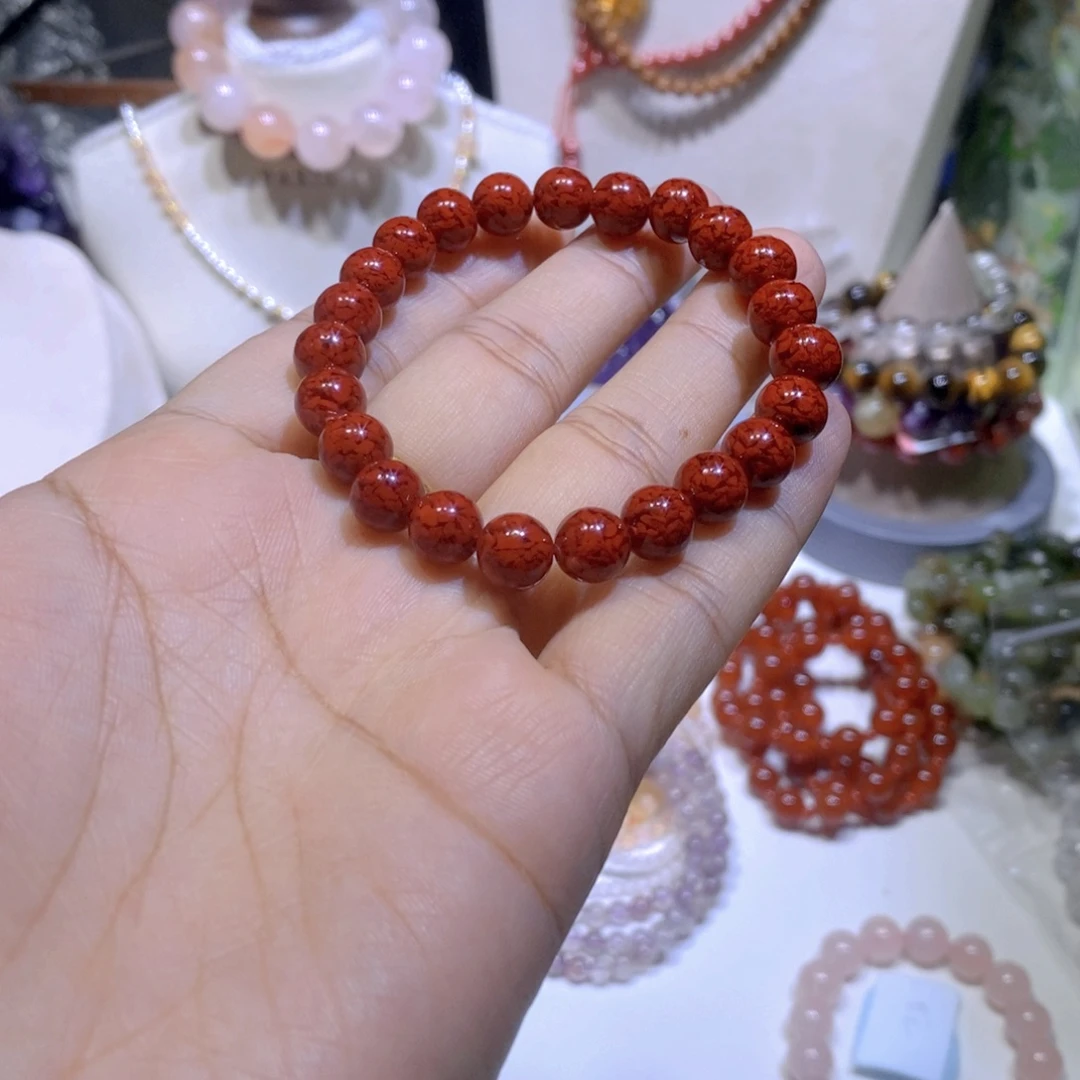天然辰砂8mm原矿晶体