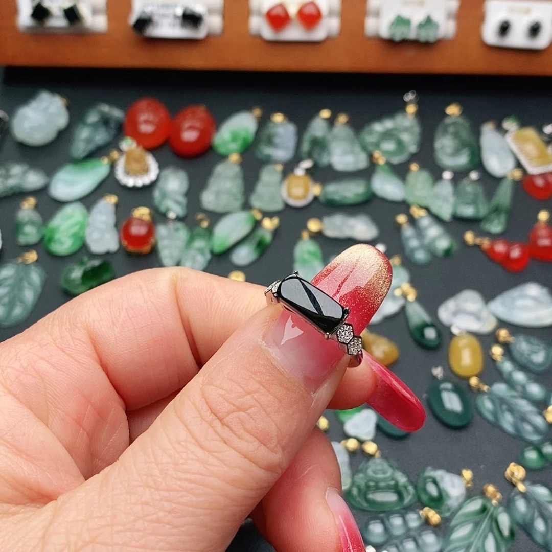 翡翠戒指银S925镶嵌✨****✨戒指