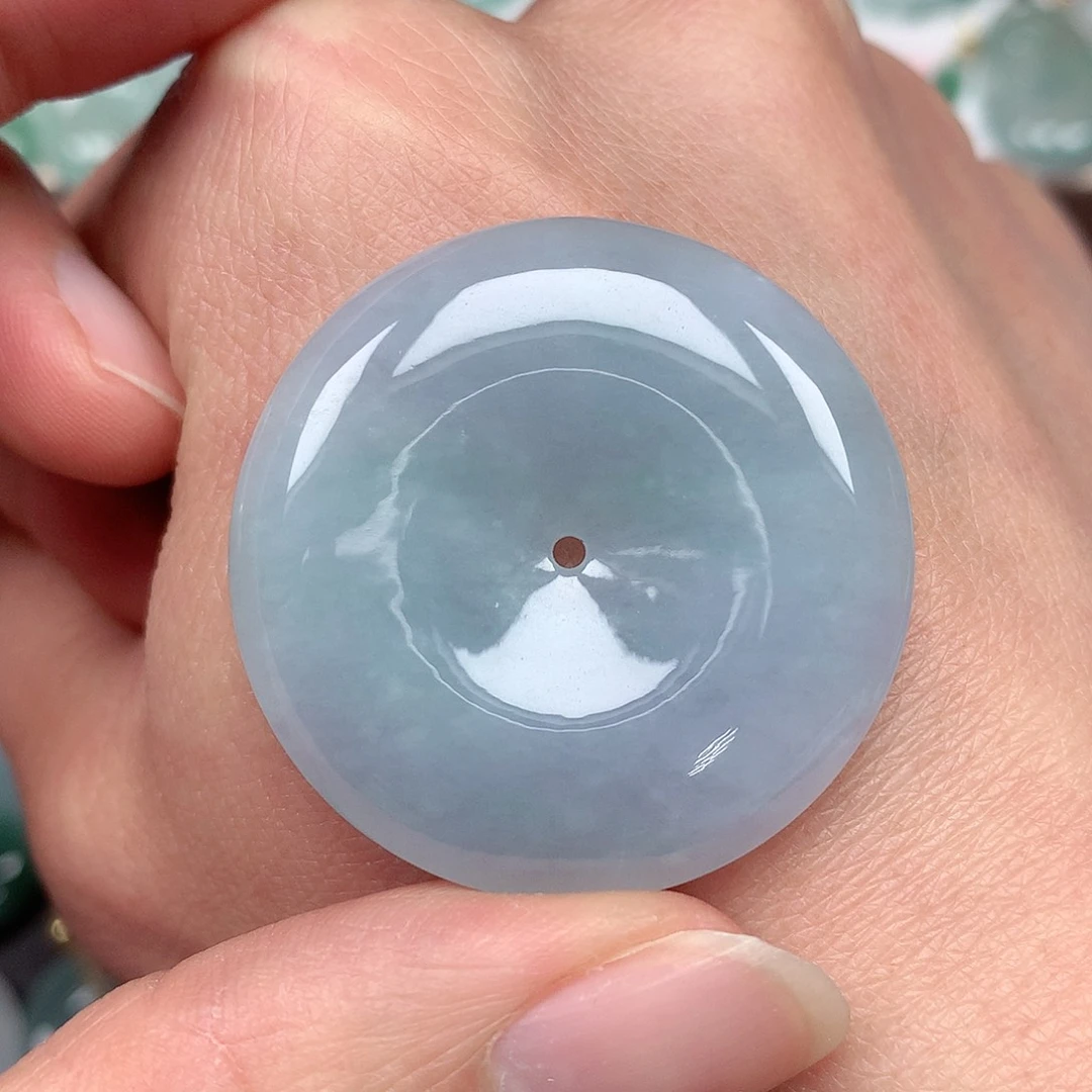 翡翠颈饰未镶嵌平安扣吊坠