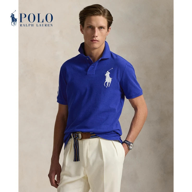 Ralph Lauren拉夫劳伦男装 定制修身版Big Pony棉Polo衫710969625