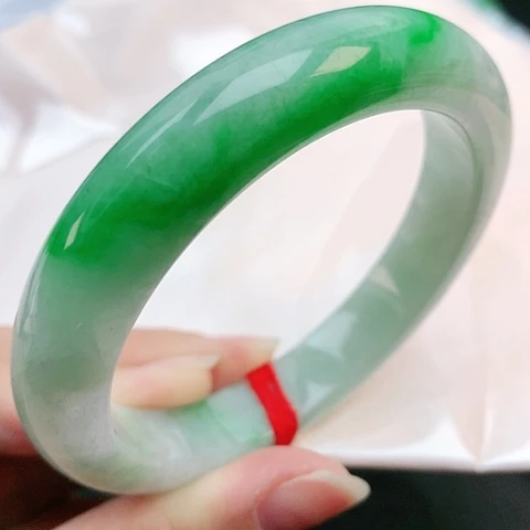 未镶嵌手镯翡翠57圈口024176