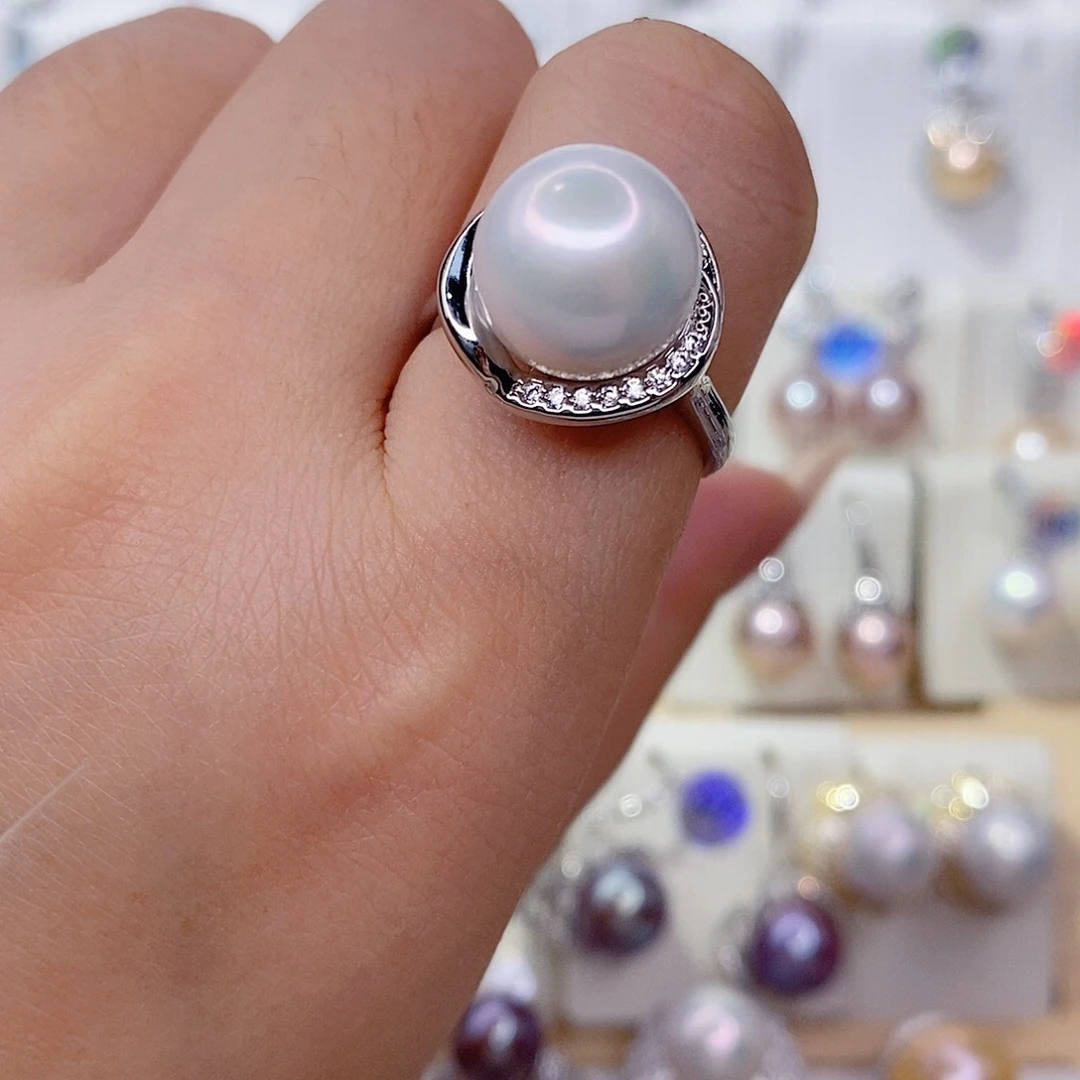 未镶嵌淡水珍珠戒指