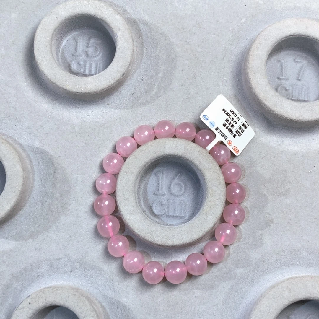 【闪购商品】水晶手链未镶嵌小**手马粉10.2mm