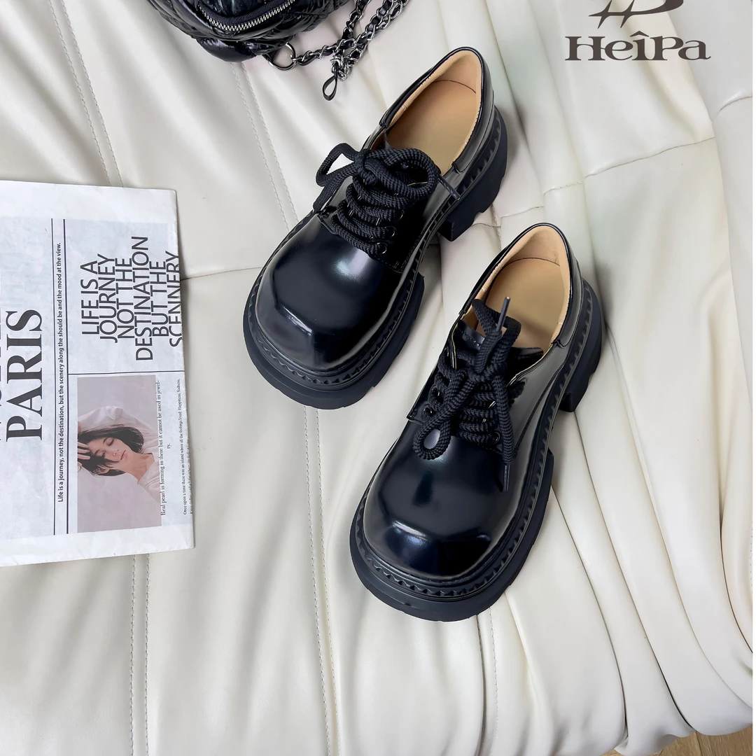 【HeiPa】付小付家春季穿新款厚底带时尚韩版靴子女款