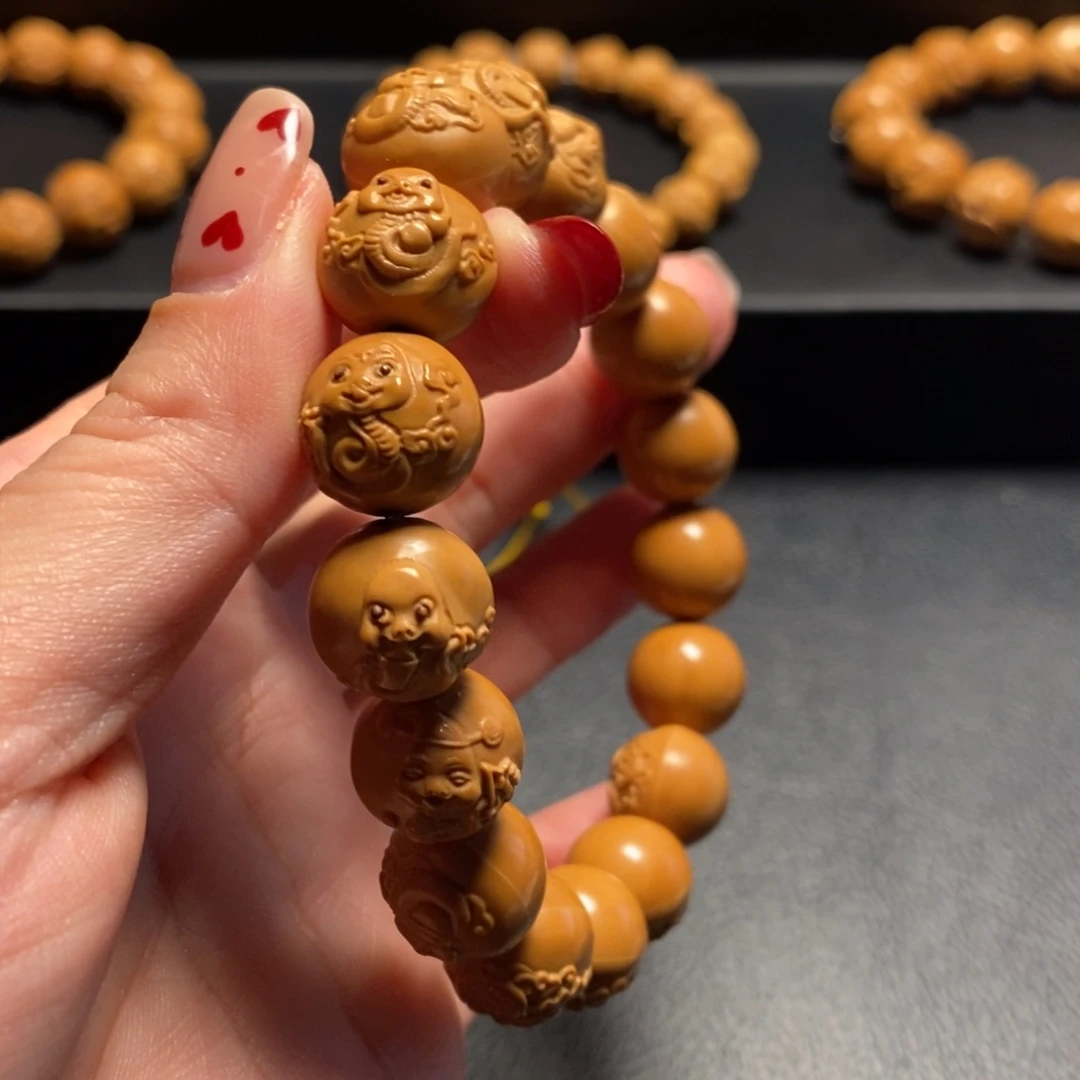 猴头核桃手串金蛇送福13.5+