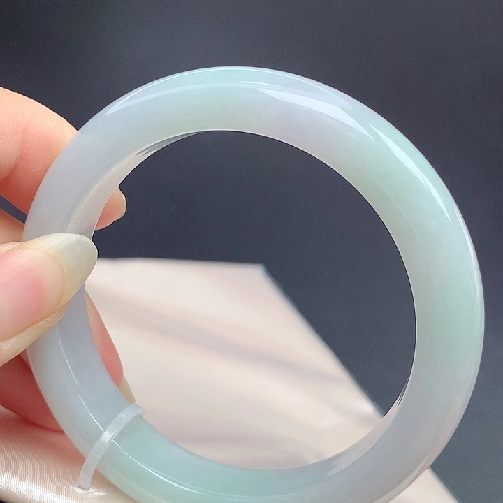 翡翠未镶嵌手镯55.5圈口