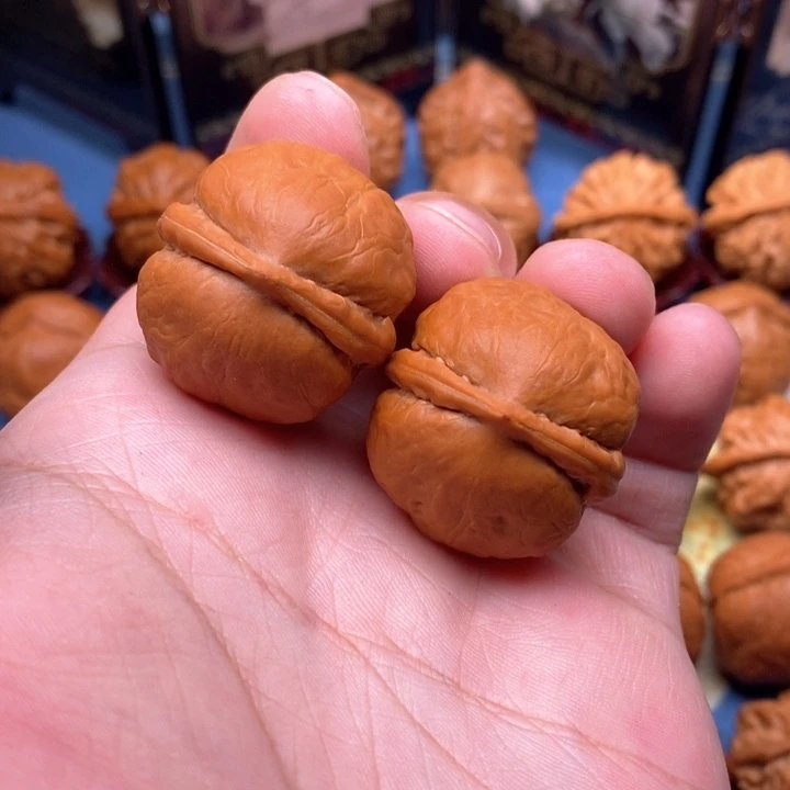 無***悔文玩核桃把件汉堡