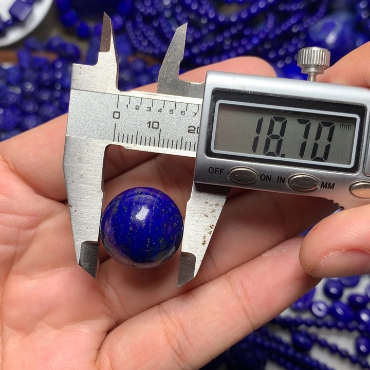 *****青金石未镶嵌18mm圆珠