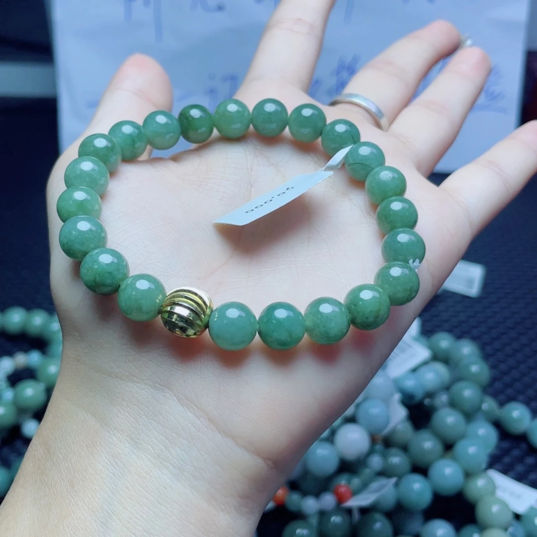未镶嵌定制翡翠珠串