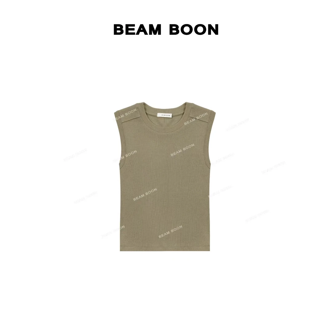 Beam Boon|【云舒背心】鱼骨拼接高弹莱卡氨纶修身显瘦吊带背心