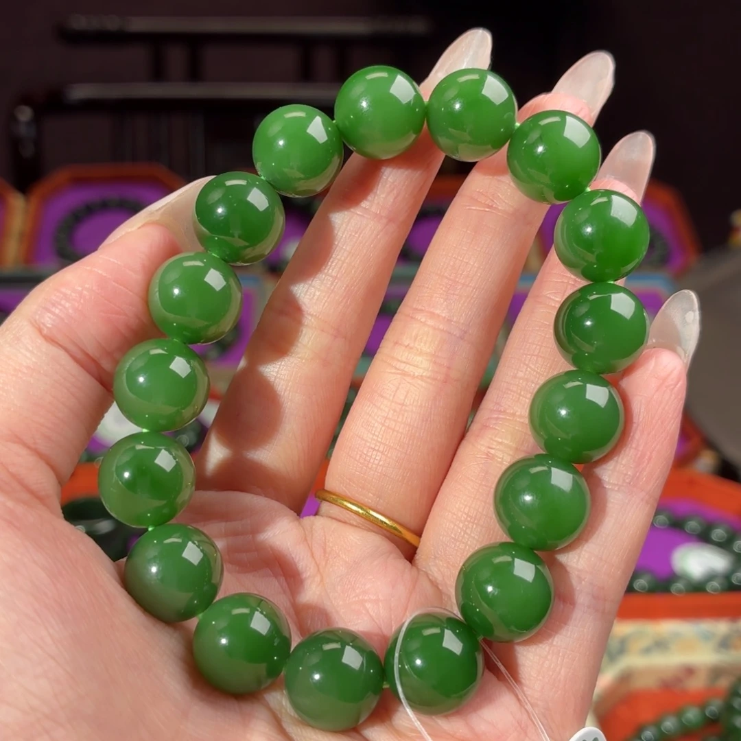 早***！和田玉（碧玉）未镶嵌手串和田玉和田玉