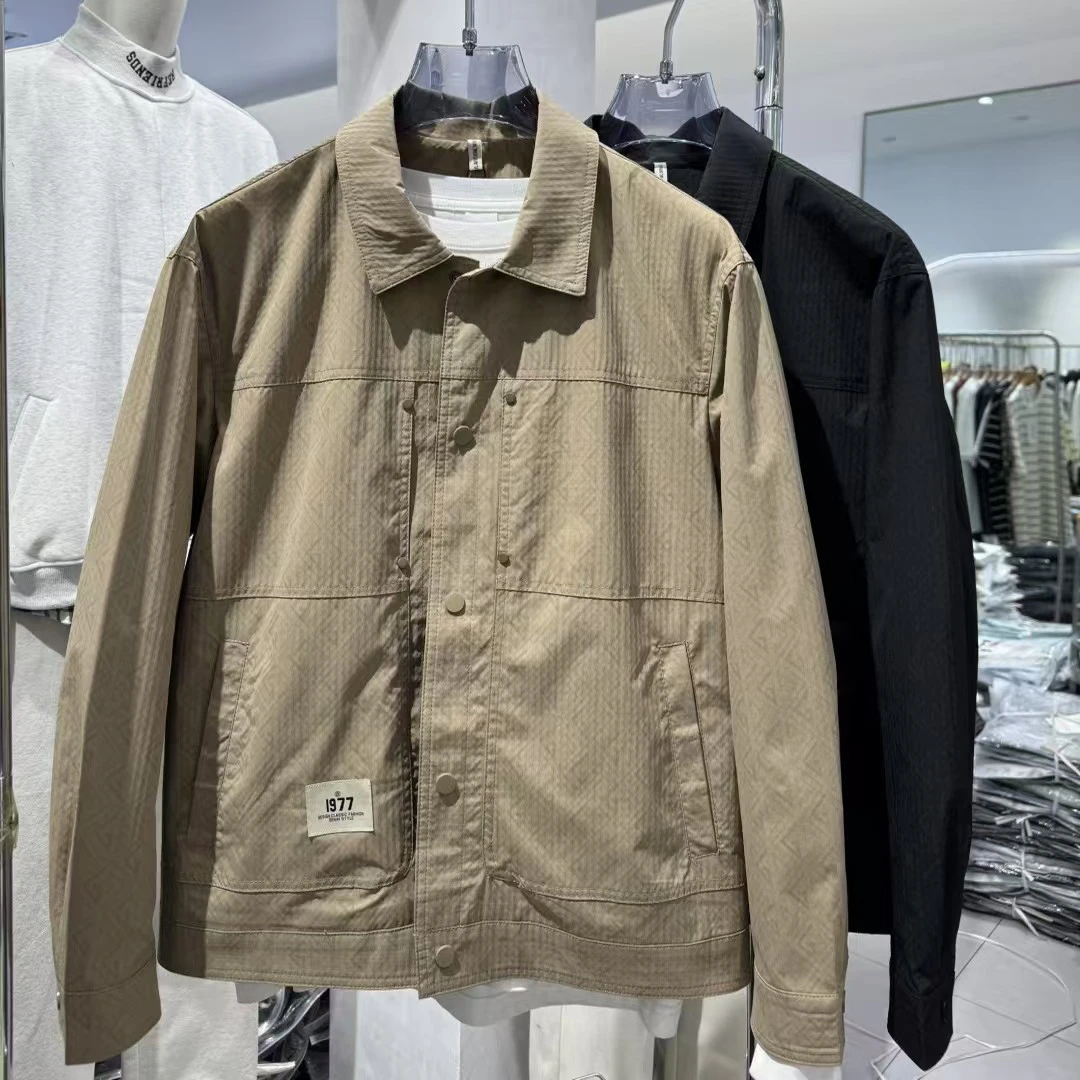 休闲男外套夹克百搭翻领春款春季男款潮流