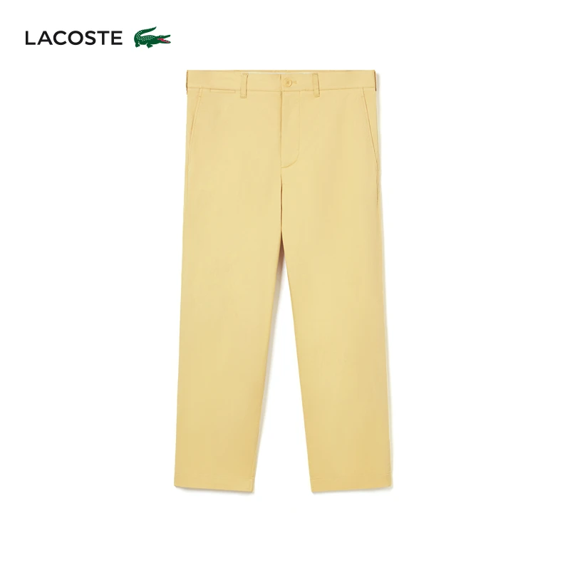 LACOSTE法国鳄鱼男装24年锥形裤时尚纯色休闲裤长裤|HH1563
