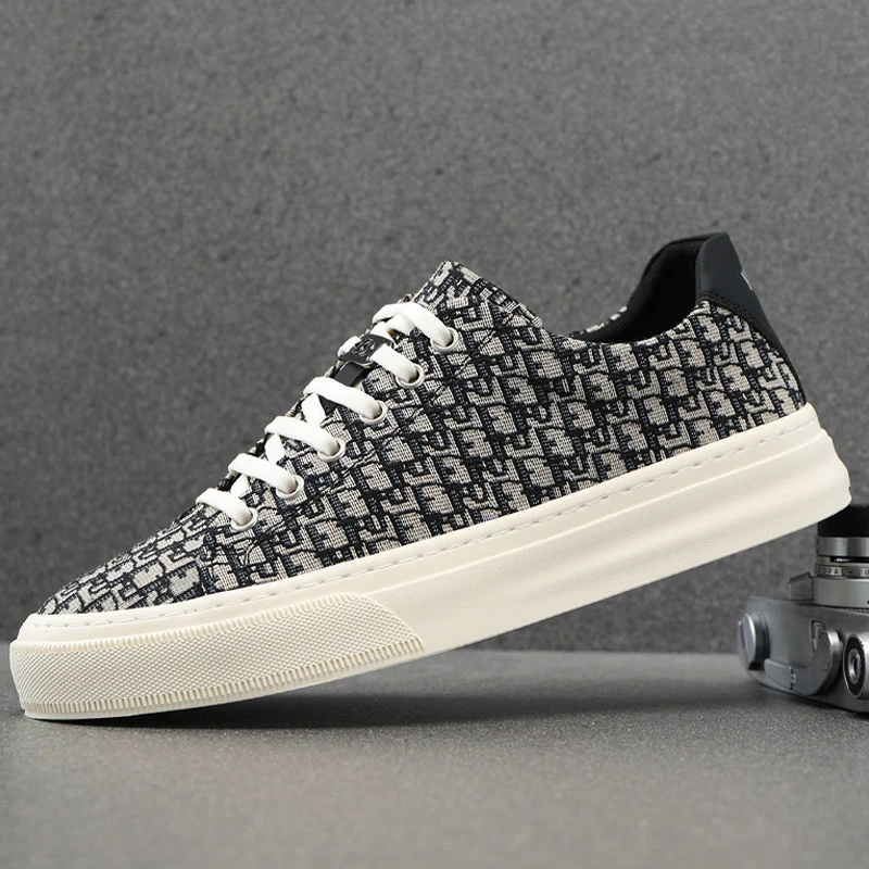 路易弗狄男鞋帆布鞋夏季透气休闲鞋子男潮男款春秋休闲小白鞋