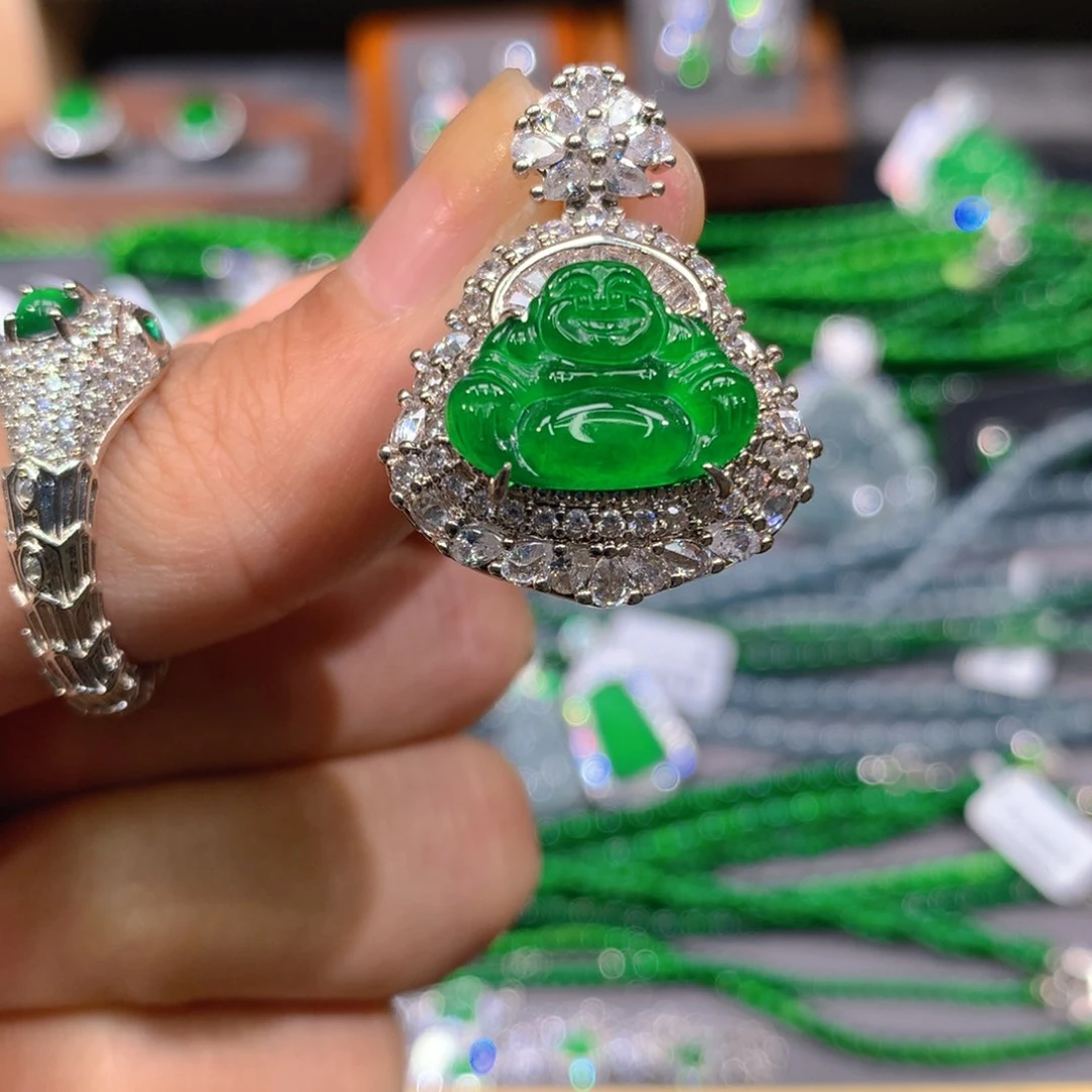 翡翠戒指未镶嵌天然翡翠