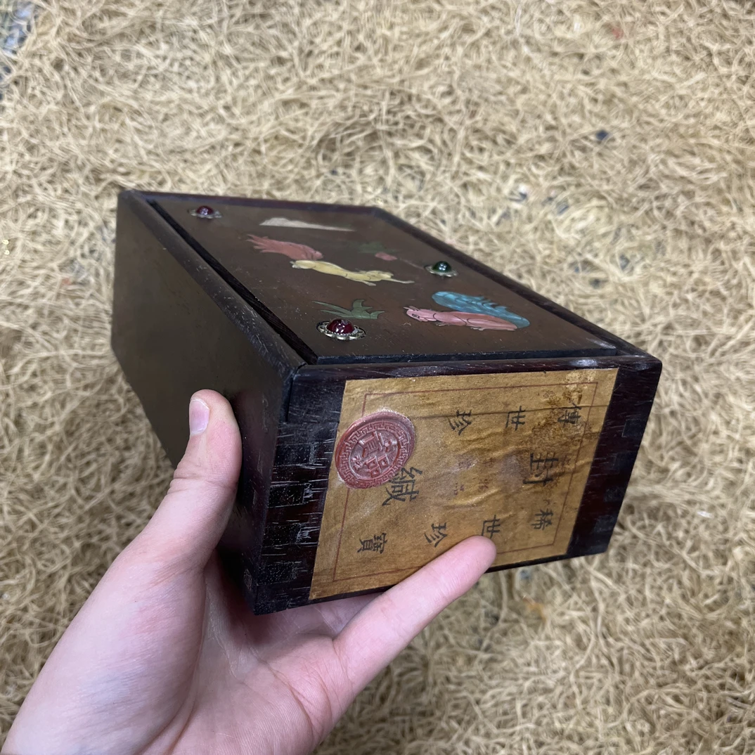 【闪购商品】（闷）松鼠木盒摆件复古工艺风