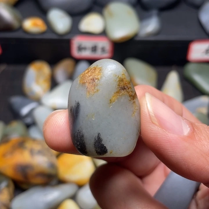 和田玉未镶嵌挂件47