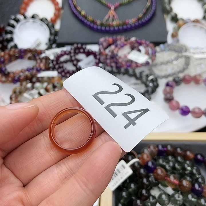 玛瑙/玉髓戒指未镶嵌小*～手串