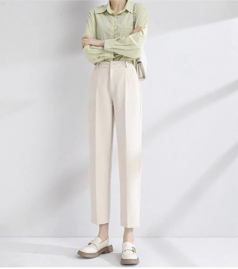 2033/安妮～夏季薄款超百搭经典修身显瘦九分西装裤