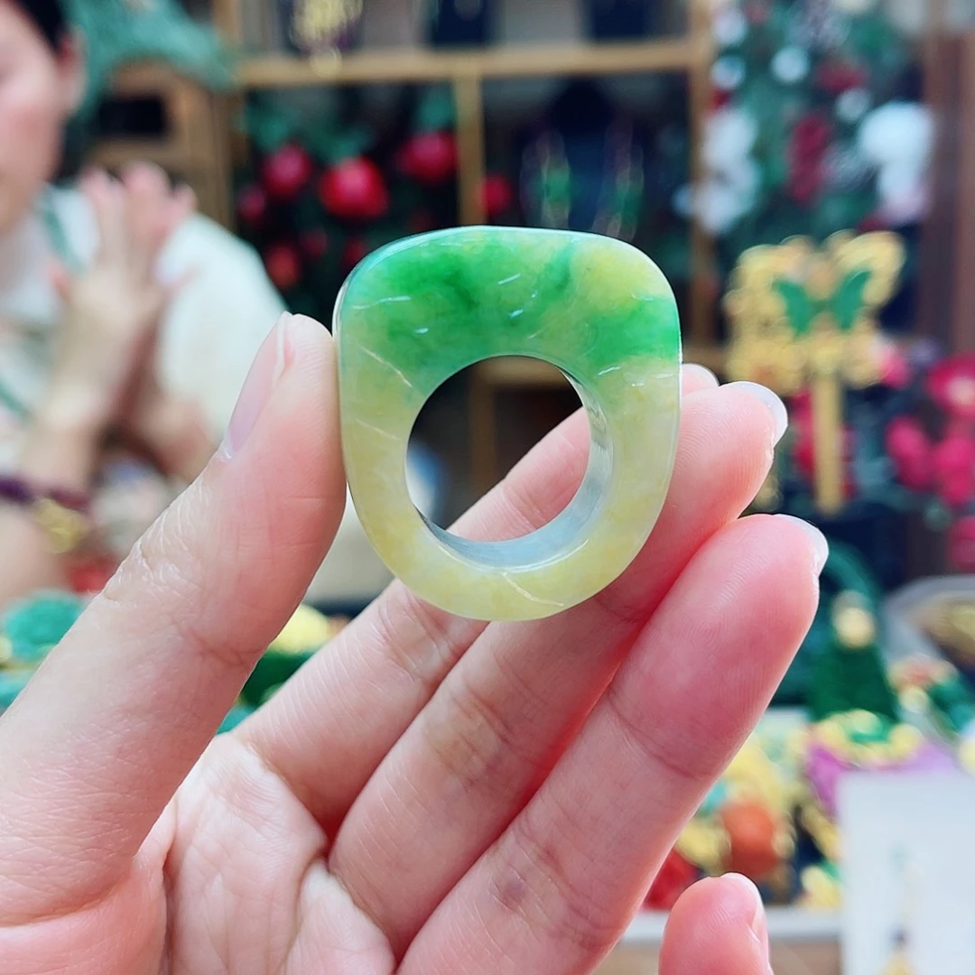 未镶嵌戒指翡翠F**R48小时鉴赏期1