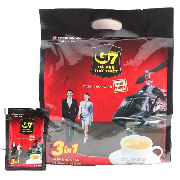 越南G7COFFEE咖啡800克*10袋三合一速溶咖啡粉袋装整箱发货10袋